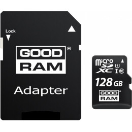 Карта памяти Goodram microSDХC 128GB UHS-I Сlass 10 + SD-adapter (M1AA-1280R12)
