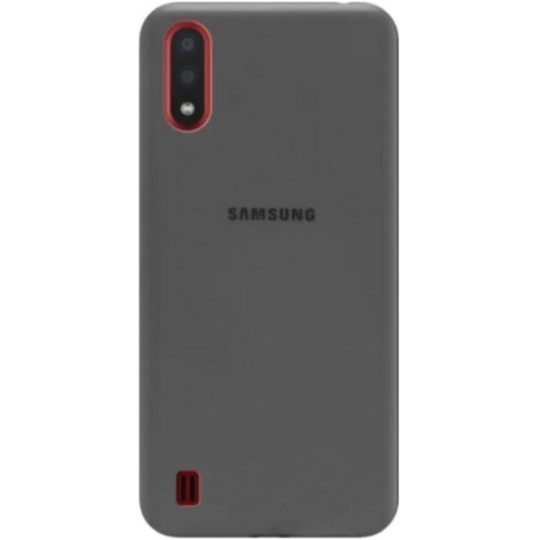 Silicone Case для Samsung A01 Grey