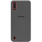 Silicone Case для Samsung A01 Grey