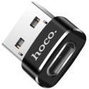 Адаптер Hoco UA6 USB to Type-C Black