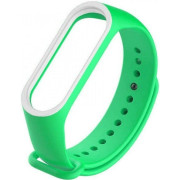 Ремінець для Mi Band 3/4 Green/White