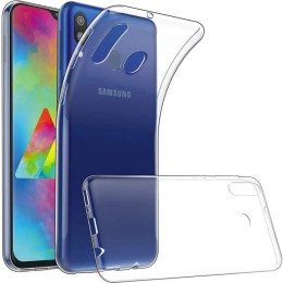 Чохол силіконовий для Samsung M20 прозорий