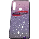 Чехол силиконовый Капли воды для Samsung A9 2018 A920 Pink/Blue