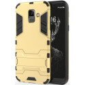 Чехол пластиковый с подставкой для Samsung A600 Gold