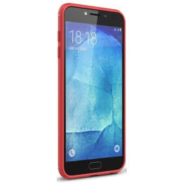 Чехол Carbon Fiber для Samsung J4 2018 J400 Red 2