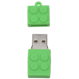 Флеш пам'ять Optima OP-408 Lego 32GB USB2.0 Green 2