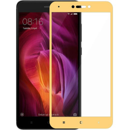 Защитное стекло Xiaomi Redmi Note 4 3D Gold