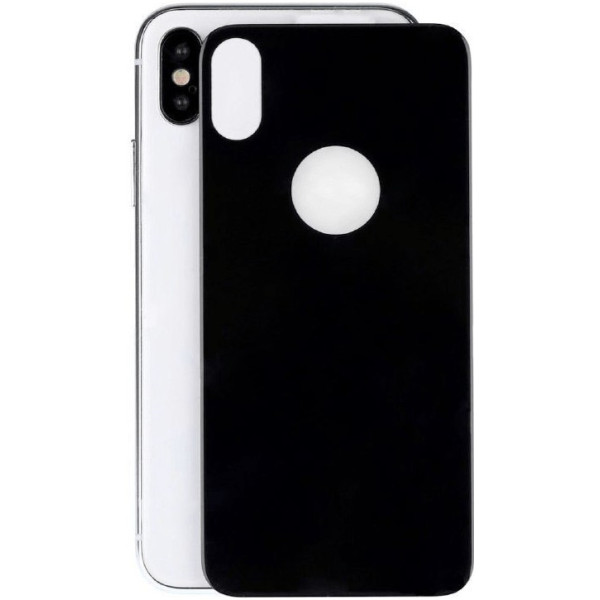 Защитное стекло iPhone X Back Black