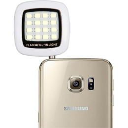 Селфі лампа для телефону LED Mini Jack Flash Stick White