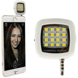 Селфі лампа для телефону LED Mini Jack Flash Stick White 2