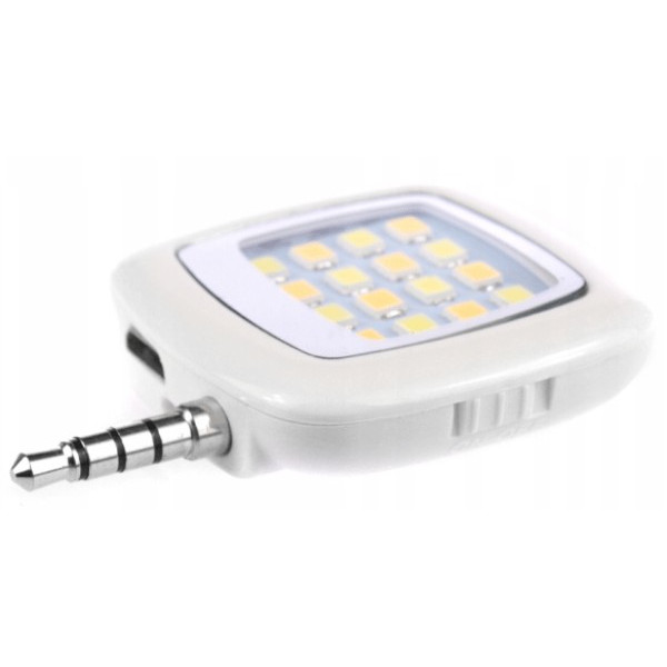 Селфі лампа для телефону LED Mini Jack Flash Stick White