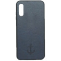 Накладка Leather Magnet Case Samsung A01 (2020) A015F Blue