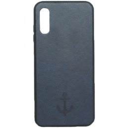 Накладка Leather Magnet Case Samsung A01 (2020) A015F Blue