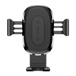 Автомобільний тримач Baseus Wireless Charger Gravity Car Mount Black (WXYL-01)