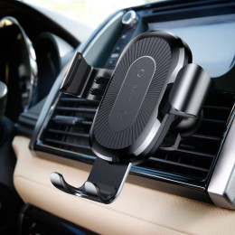 Автомобільний тримач Baseus Wireless Charger Gravity Car Mount Black (WXYL-01)