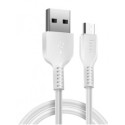 Кабель Hoco X20 Flash USB to Micro 3m White