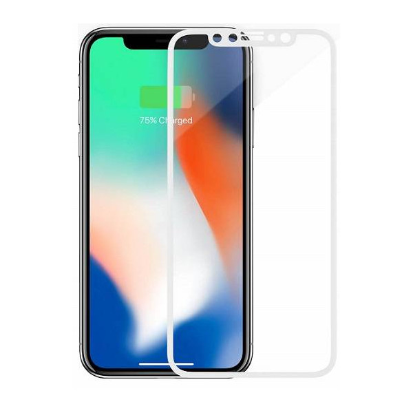 Защитное стекло Apple iPhone X/XS White