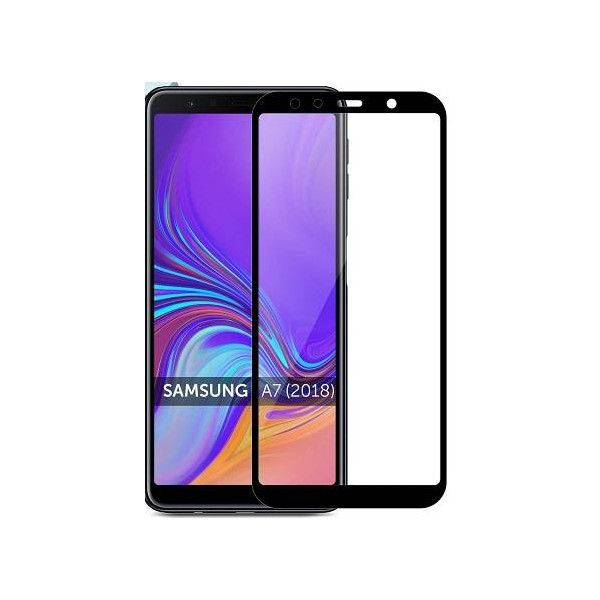 Защитное стекло Samsung A7 2018 (A750) Black
