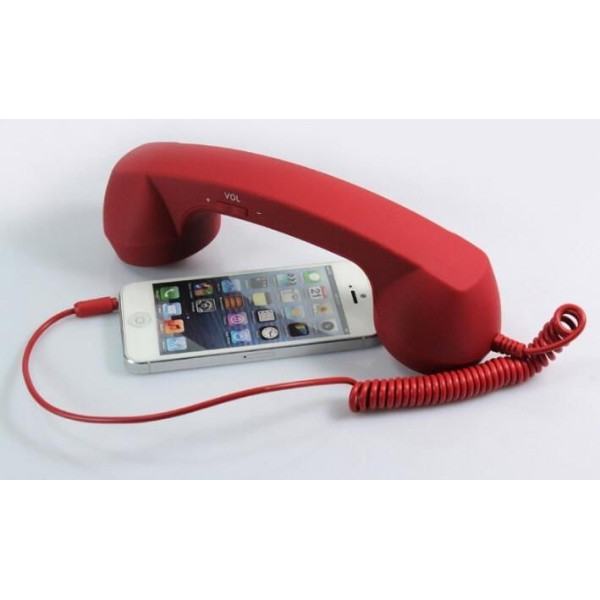 Ретро трубка High Quality Classic 3.5mm Mic Red