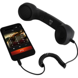 Ретро трубка High Quality Classic 3.5mm Mic Black