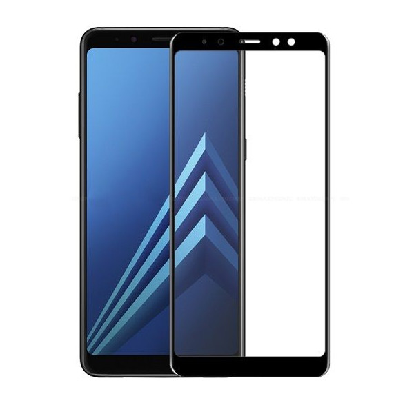 Защитное стекло 3D Samsung A8 2018 (A530) Black