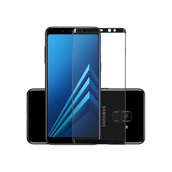 Защитное стекло 3D Samsung A8 2018 (A530) Black