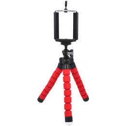 Тримач для смартфону гнучкий штатив восьминіг Red